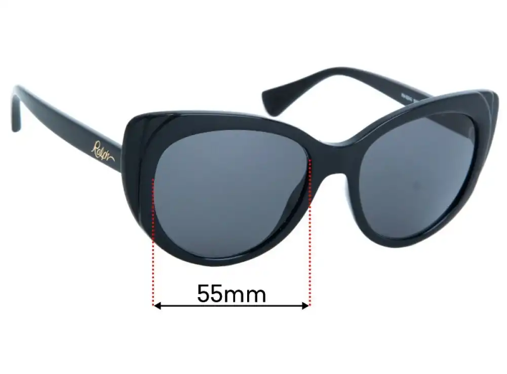Sunglass Fix Lentes de Repuesto para Polo RA 5243 - 55mm Wide Sunglass Fix Lentes de Repuesto para Polo RA 5243 - 55mm Wide