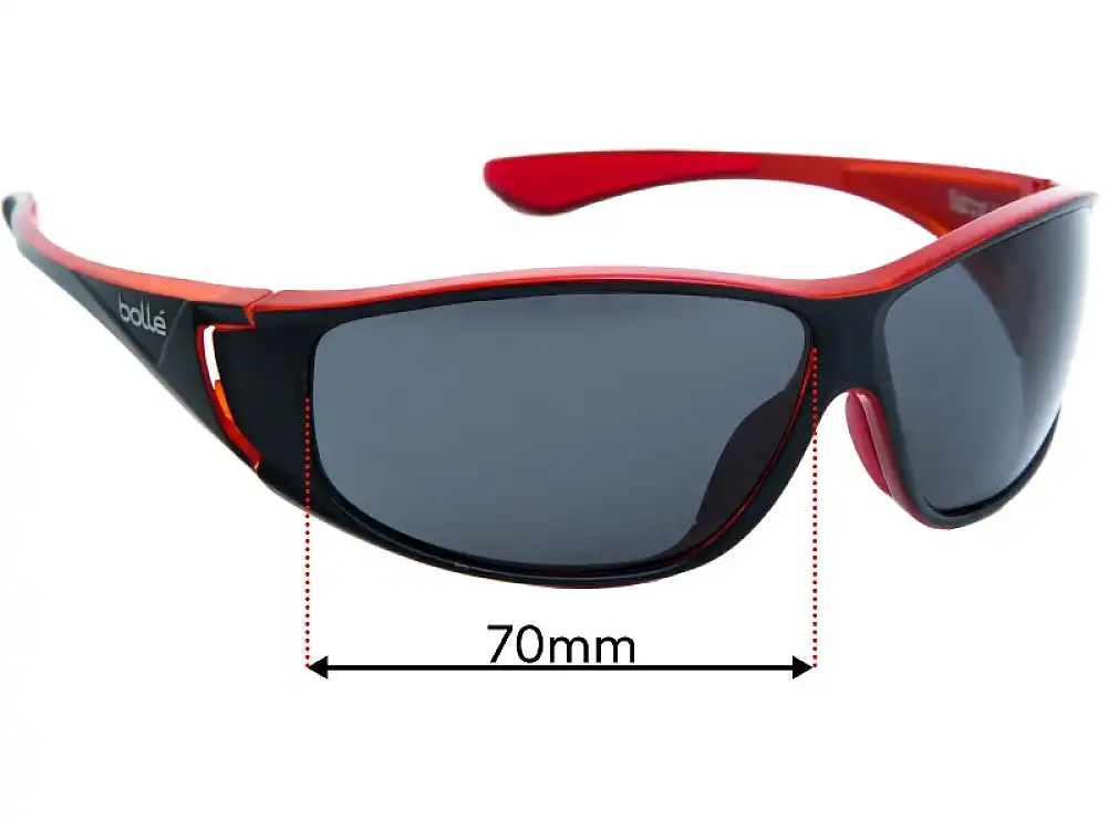 Sunglass Fix Lentes de Repuesto para Bolle Highwood - 70mm Wide Sunglass Fix Lentes de Repuesto para Bolle Highwood - 70mm Wide