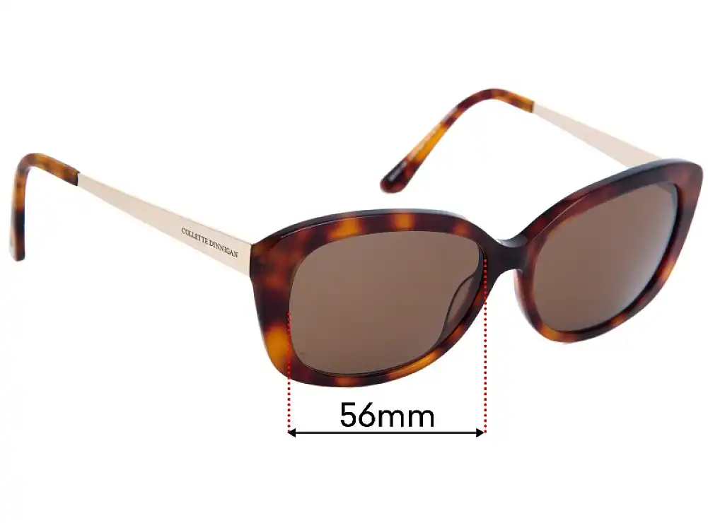 Sunglass Fix Lentes de Repuesto para Collette Dinnigan Sun Rx 14 - 56mm Wide Sunglass Fix Lentes de Repuesto para Collette Dinnigan Sun Rx 14 - 56mm Wide