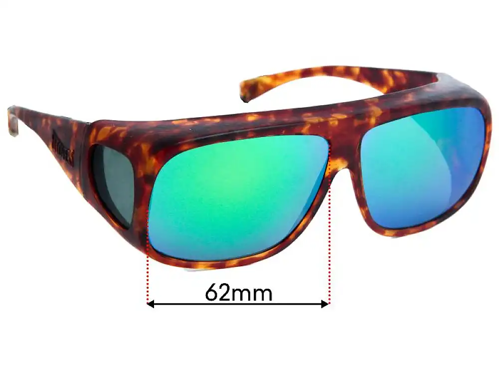 Sunglass Fix Lentes de Repuesto para Fitovers Navigator - 62mm Wide Sunglass Fix Lentes de Repuesto para Fitovers Navigator - 62mm Wide