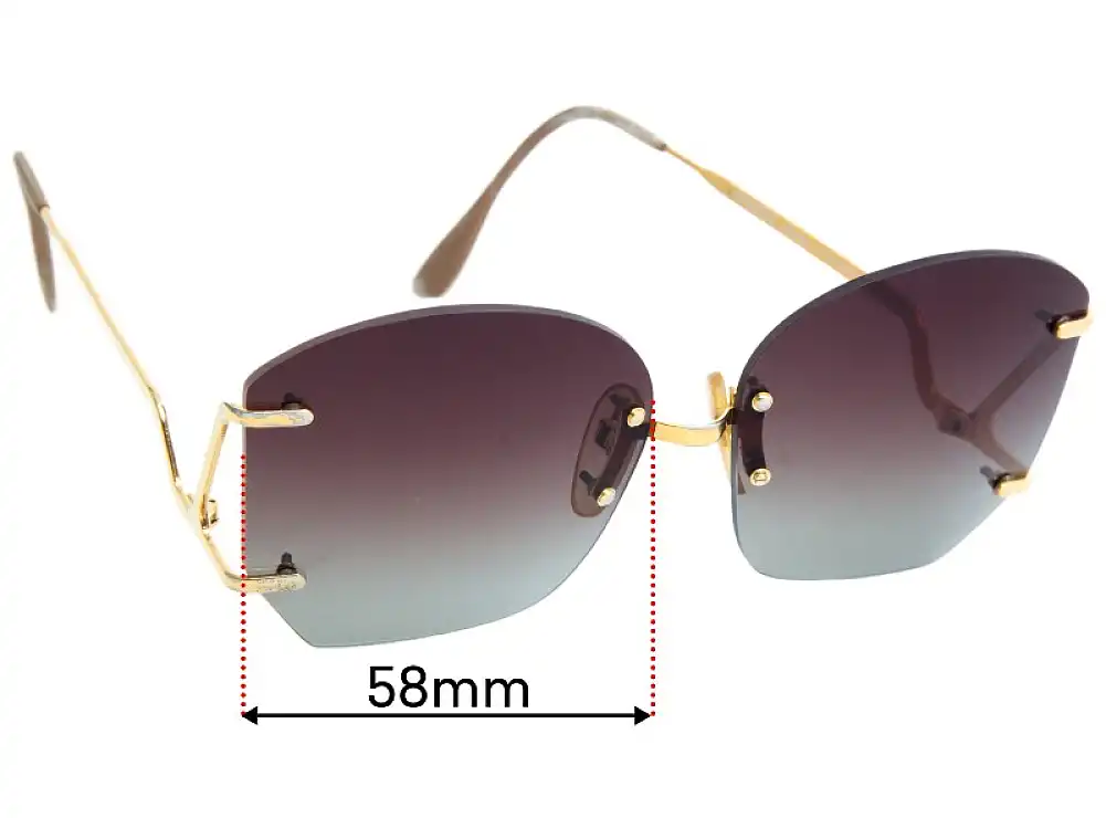 Sunglass Fix Lentes de Repuesto para Polaris Unknown Model - 58mm Wide Sunglass Fix Lentes de Repuesto para Polaris Unknown Model - 58mm Wide