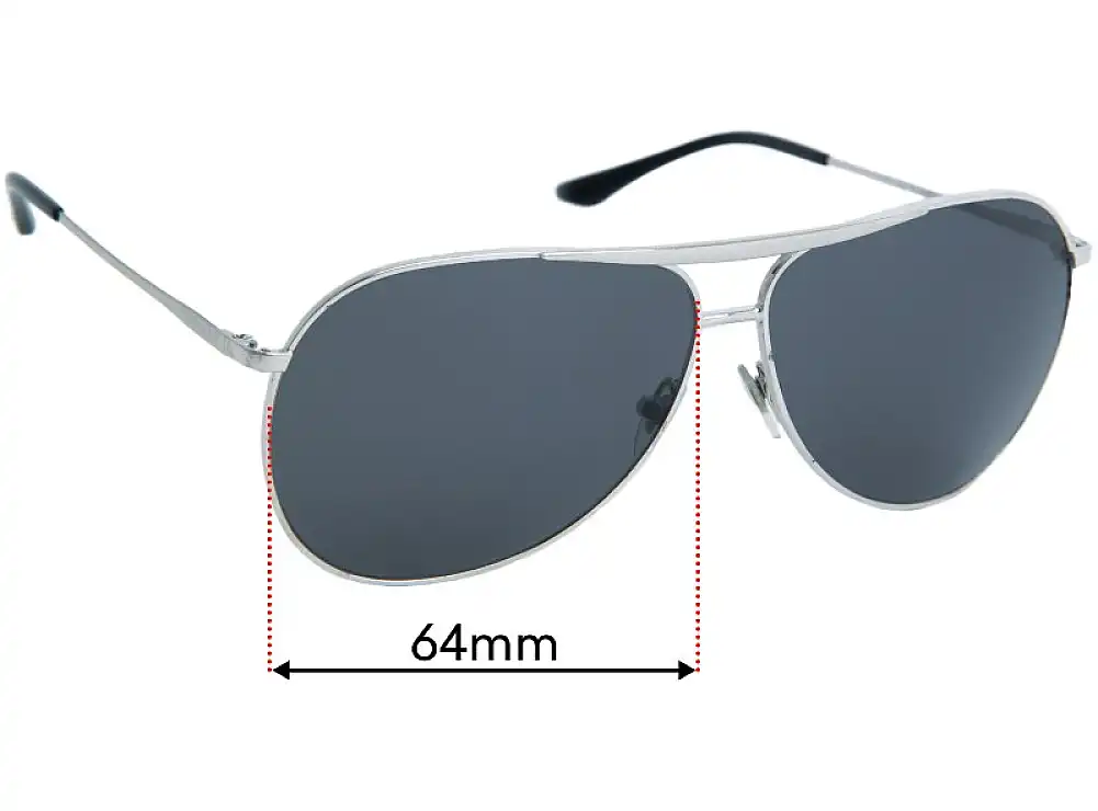 Sunglass Fix Lentes de Repuesto para Sunglass Hut HU 1006 - 64mm Wide Sunglass Fix Lentes de Repuesto para Sunglass Hut HU 1006 - 64mm Wide