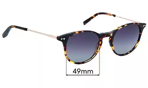 Sunglass Fix Lentes de Repuesto para Bailey Nelson Markova - 49mm Wide Bailey Nelson Markova Lentes de Repuesto 49mm wide