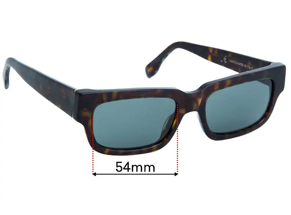 Sunglass Fix Lentes de Repuesto para Retro Super Future Roma - 54mm Wide Sunglass Fix Lentes de Repuesto para Retro Super Future Roma - 54mm Wide