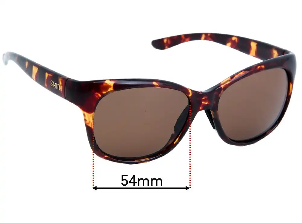Sunglass Fix Lentes de Repuesto para Smith Feature - 54mm Wide Sunglass Fix Lentes de Repuesto para Smith Feature - 54mm Wide