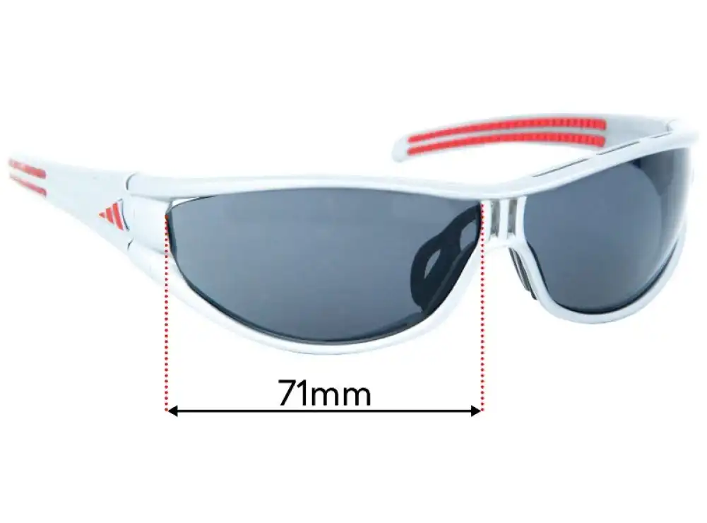 Sunglass Fix Lentes de Repuesto para Adidas A134 L - 71mm Wide Sunglass Fix Lentes de Repuesto para Adidas A134 L - 71mm Wide