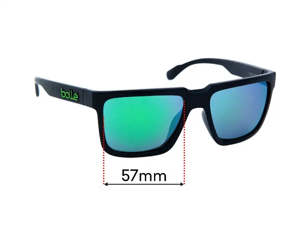 Sunglass Fix Lentes de Repuesto para Bolle Frank - 57mm Wide Sunglass Fix Lentes de Repuesto para Bolle Frank - 57mm Wide