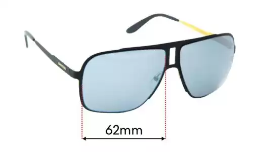 Sunglass Fix Lentes de Repuesto para Carrera 121/S - 62mm Wide Sunglass Fix Lentes de Repuesto para Carrera 121/S - 62mm Wide