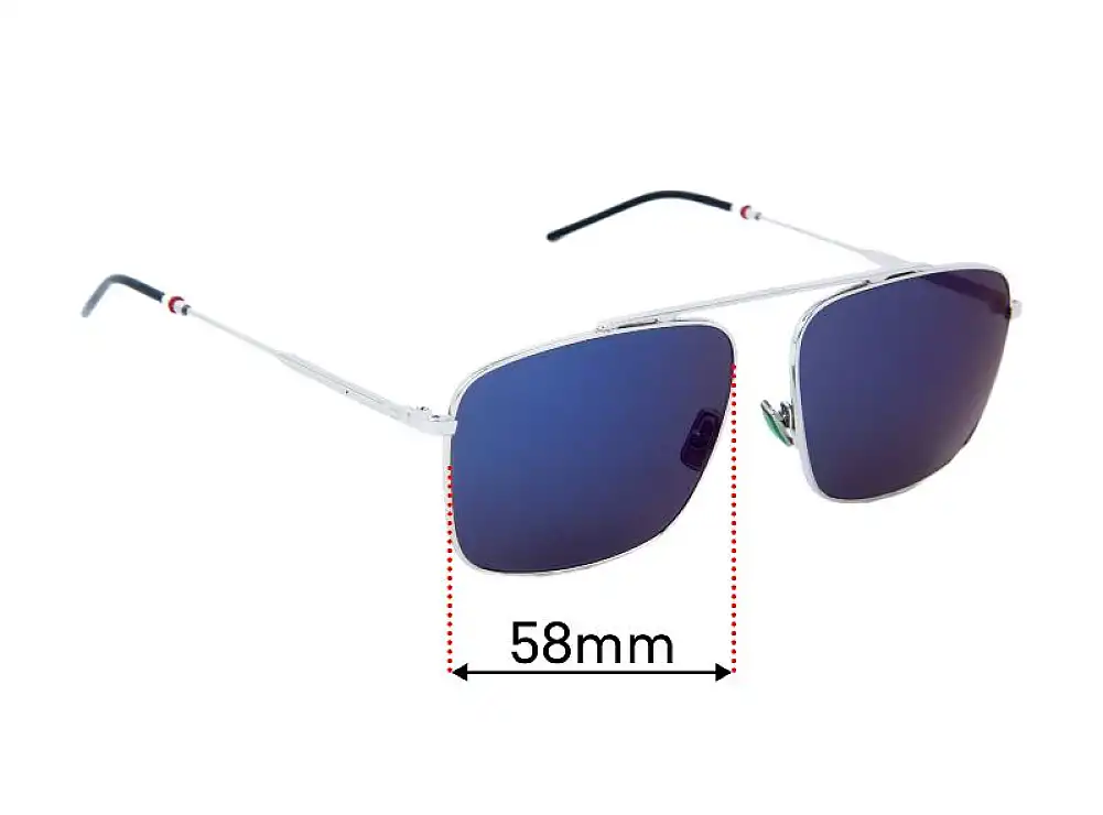 Sunglass Fix Lentes de Repuesto para Christian Dior DIOR 0220S - 58mm Wide Sunglass Fix Lentes de Repuesto para Christian Dior DIOR 0220S - 58mm Wide
