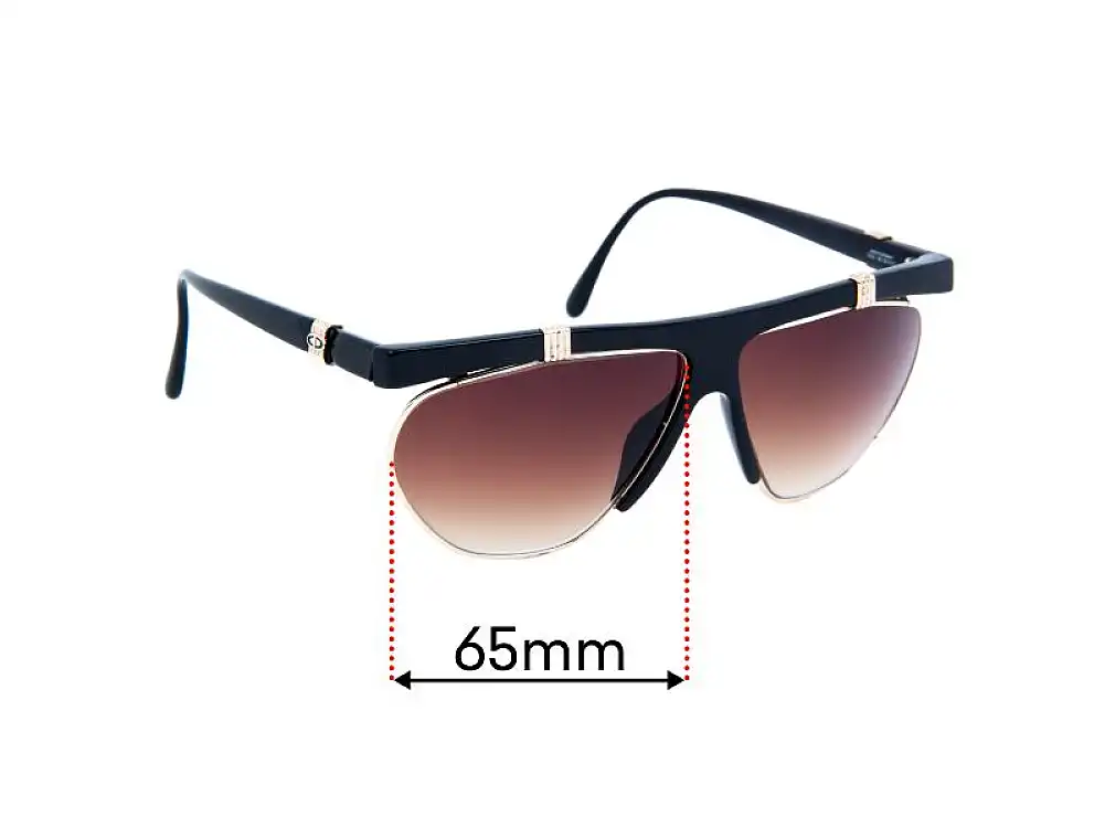 Sunglass Fix Lentes de Repuesto para Christian Dior 2555 - 65mm Wide Sunglass Fix Lentes de Repuesto para Christian Dior 2555 - 65mm Wide