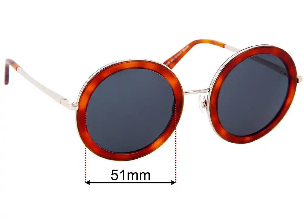 Sunglass Fix Lentes de Repuesto para Ellery Sun Rx 07 - 51mm Wide Sunglass Fix Lentes de Repuesto para Ellery Sun Rx 07 - 51mm Wide