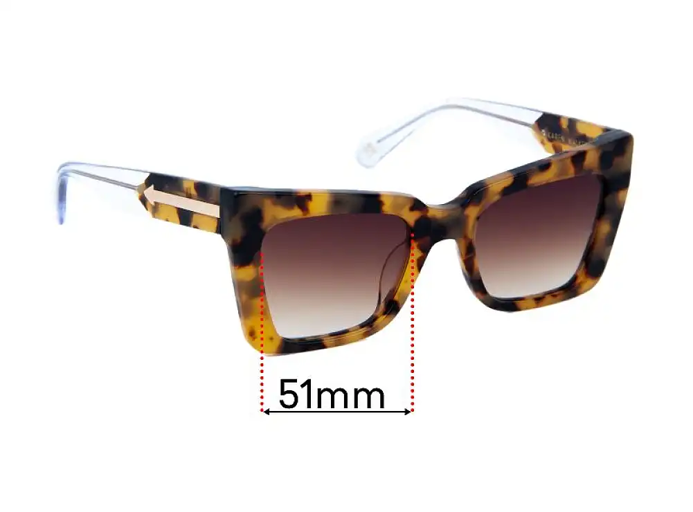 Sunglass Fix Lentes de Repuesto para Karen Walker Immortal - 51mm Wide Sunglass Fix Lentes de Repuesto para Karen Walker Immortal - 51mm Wide