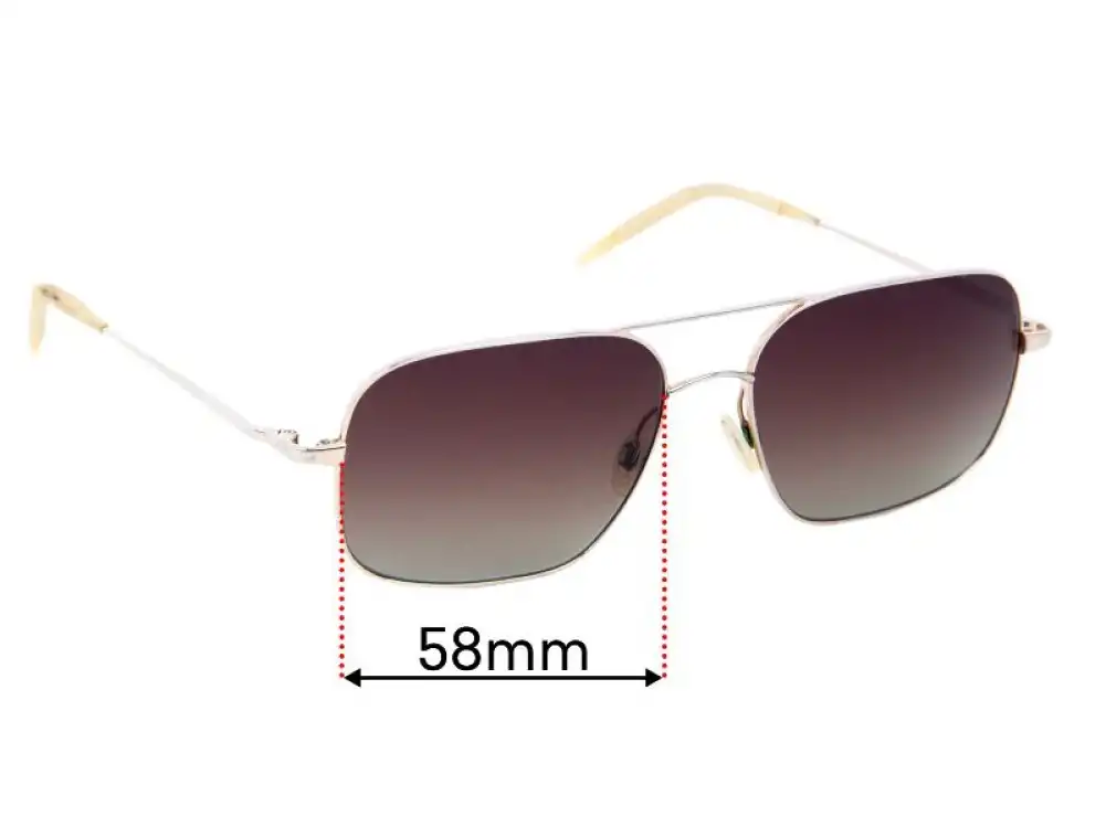 Sunglass Fix Lentes de Repuesto para Oliver Peoples Victory OV1001 - 58mm Wide Sunglass Fix Lentes de Repuesto para Oliver Peoples Victory OV1001 - 58mm Wide