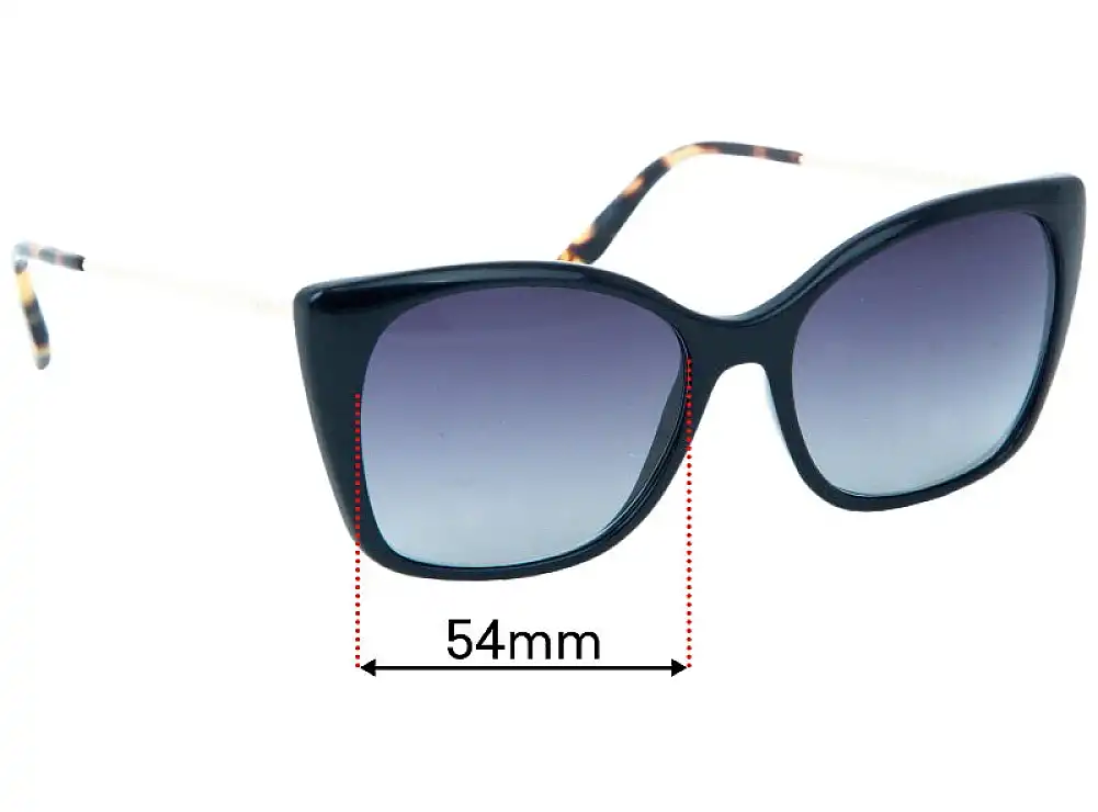 Sunglass Fix Lentes de Repuesto para Prada SPR12X - 54mm Wide Sunglass Fix Lentes de Repuesto para Prada SPR12X - 54mm Wide