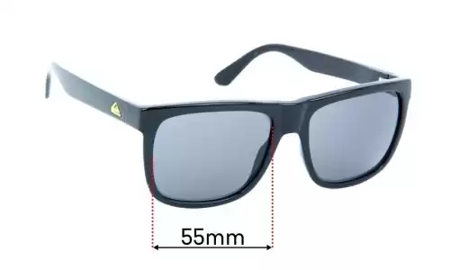 Sunglass Fix Lentes de Repuesto para Quiksilver QS Sun Rx 113 - 55mm Wide Quiksilver QS Sun Rx 113 Lentes de Repuesto 55mm wide