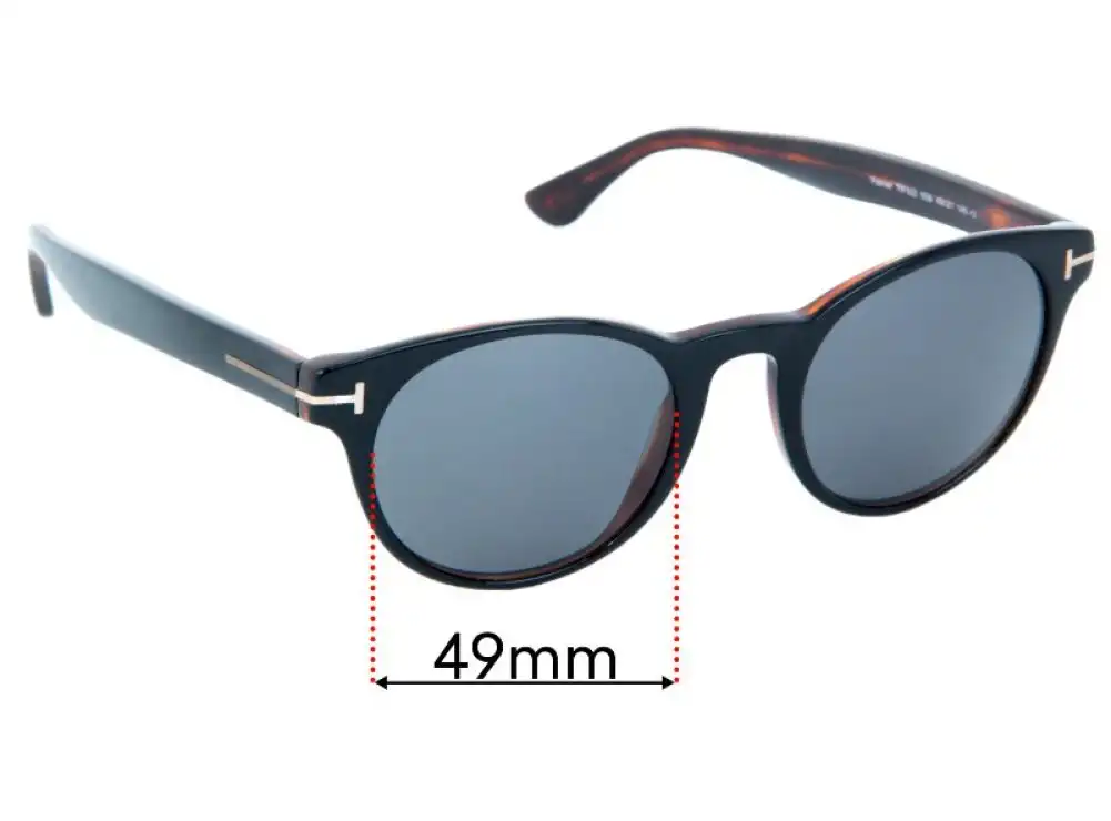 Sunglass Fix Lentes de Repuesto para Tom Ford Palmer TF522 - 49mm Wide Sunglass Fix Lentes de Repuesto para Tom Ford Palmer TF522 - 49mm Wide