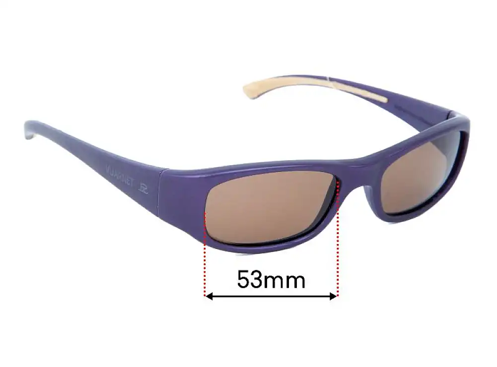 Sunglass Fix Lentes de Repuesto para Vuarnet Ref 123 - 53mm Wide Sunglass Fix Lentes de Repuesto para Vuarnet Ref 123 - 53mm Wide