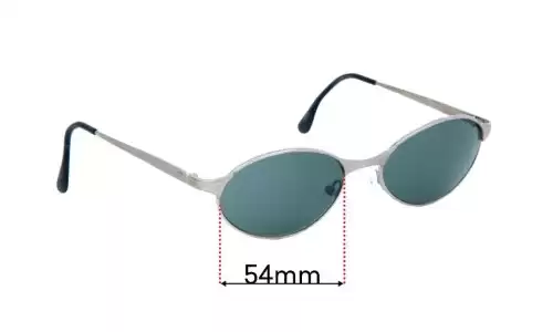 Sunglass Fix Lentes de Repuesto para Vuarnet Pouilloux Ref 055 - 54mm Wide Sunglass Fix Lentes de Repuesto para Vuarnet Pouilloux Ref 055 - 54mm Wide