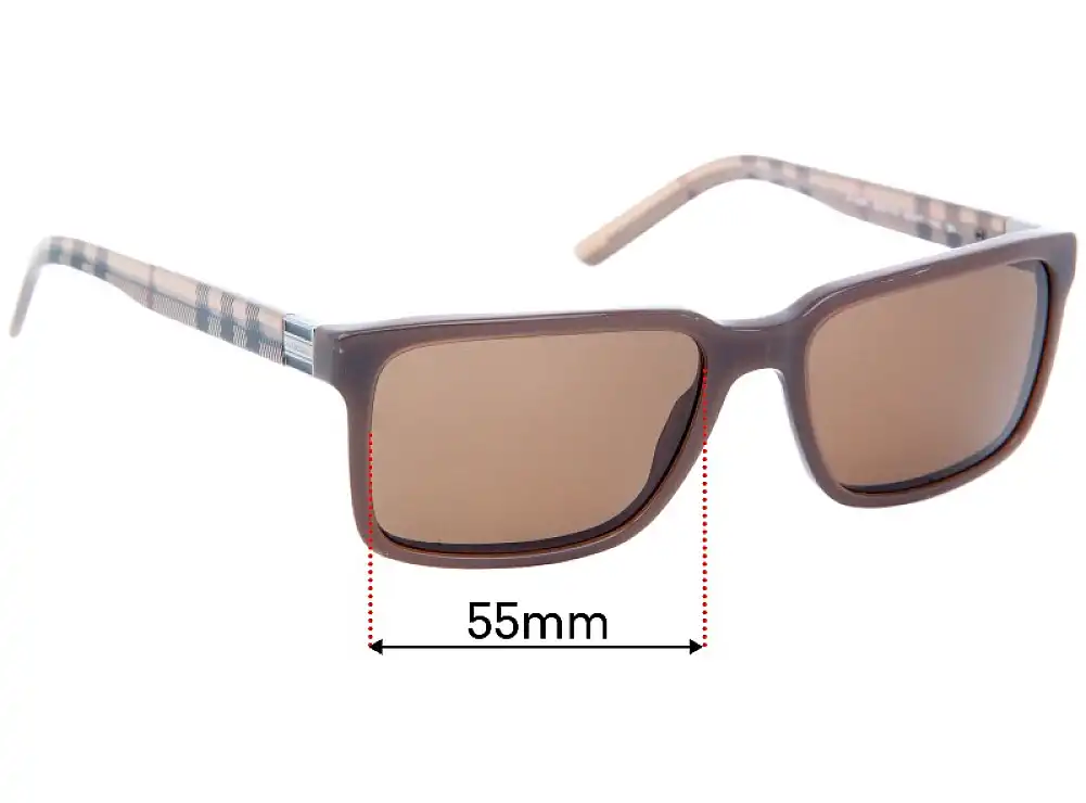 Sunglass Fix Lentes de Repuesto para Burberry B 4097 - 55mm Wide Sunglass Fix Lentes de Repuesto para Burberry B 4097 - 55mm Wide