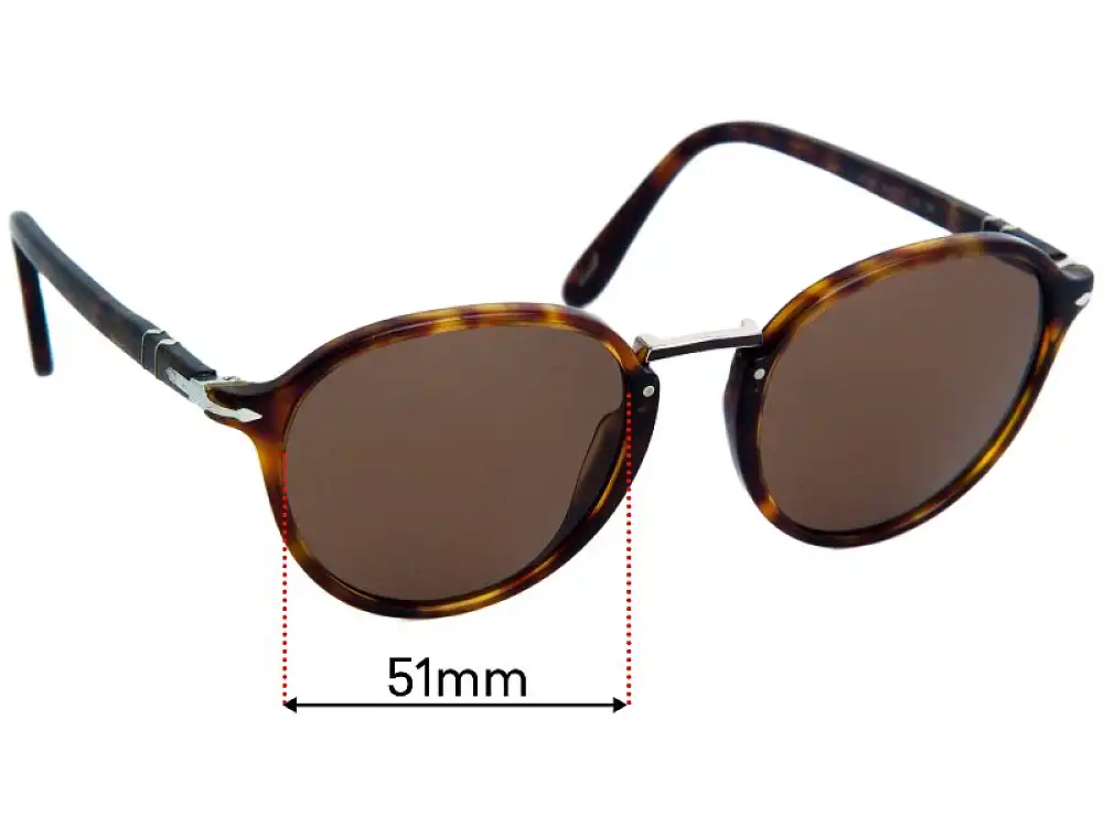 Sunglass Fix Lentes de Repuesto para Persol 3184-S - 51mm Wide Sunglass Fix Lentes de Repuesto para Persol 3184-S - 51mm Wide