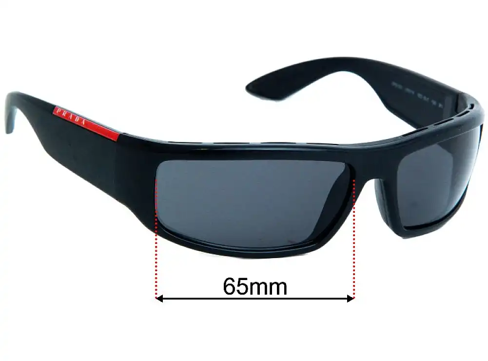 Sunglass Fix Lentes de Repuesto para Prada SPS02U - 65mm Wide Sunglass Fix Lentes de Repuesto para Prada SPS02U - 65mm Wide