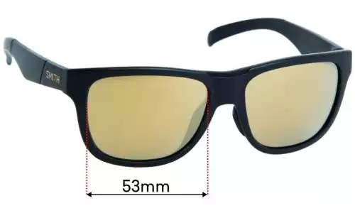 Sunglass Fix Lentes de Repuesto para Smith Lowdown David Luiz - 53mm Wide Sunglass Fix Lentes de Repuesto para Smith Lowdown David Luiz - 53mm Wide