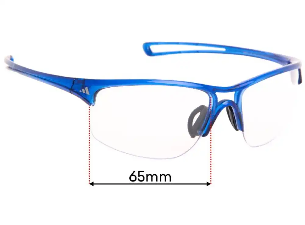 Sunglass Fix Lentes de Repuesto para Adidas A404 Raylor L - 65mm Wide Sunglass Fix Lentes de Repuesto para Adidas A404 Raylor L - 65mm Wide