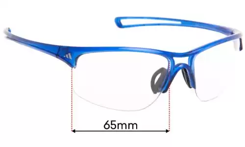 Sunglass Fix Lentes de Repuesto para Adidas A404 Raylor L - 65mm Wide Sunglass Fix Lentes de Repuesto para Adidas A404 Raylor L - 65mm Wide