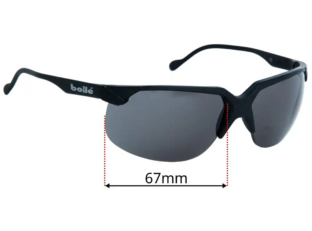 Sunglass Fix Lentes de Repuesto para Bolle Breakaway - 67mm Wide Sunglass Fix Lentes de Repuesto para Bolle Breakaway - 67mm Wide