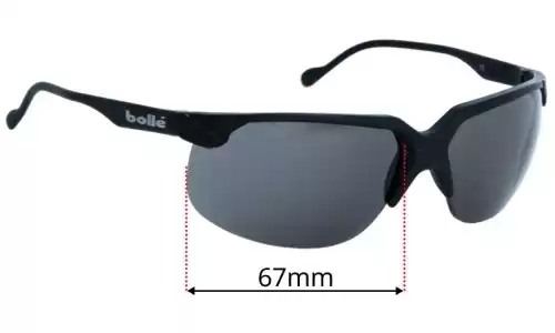 Sunglass Fix Lentes de Repuesto para Bolle Breakaway - 67mm Wide Bolle Breakaway Lentes de Repuesto 67mm wide