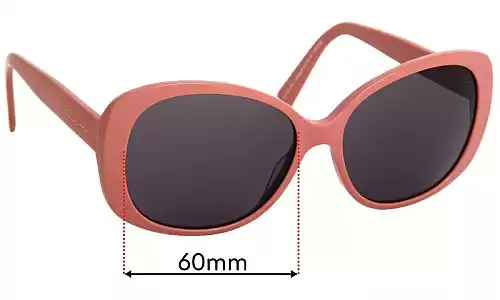 Sunglass Fix Lentes de Repuesto para Carla Zampatti Sun Rx 02 - 60mm Wide Sunglass Fix Lentes de Repuesto para Carla Zampatti Sun Rx 02 - 60mm Wide
