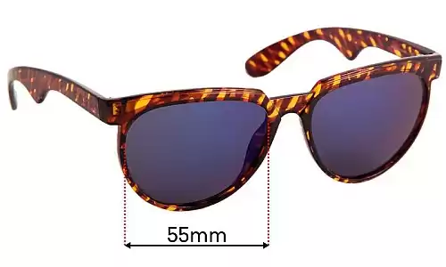 Sunglass Fix Lentes de Repuesto para Carrera 5460 - 55mm Wide Sunglass Fix Lentes de Repuesto para Carrera 5460 - 55mm Wide