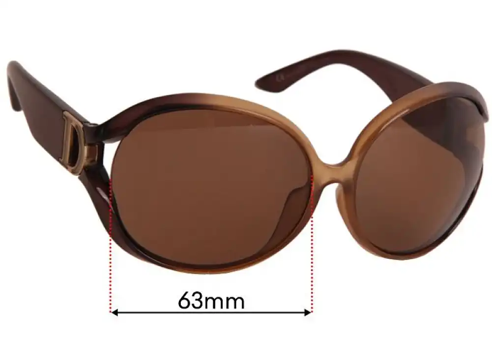Sunglass Fix Lentes de Repuesto para Christian Dior Promenade K - 63mm Wide Sunglass Fix Lentes de Repuesto para Christian Dior Promenade K - 63mm Wide