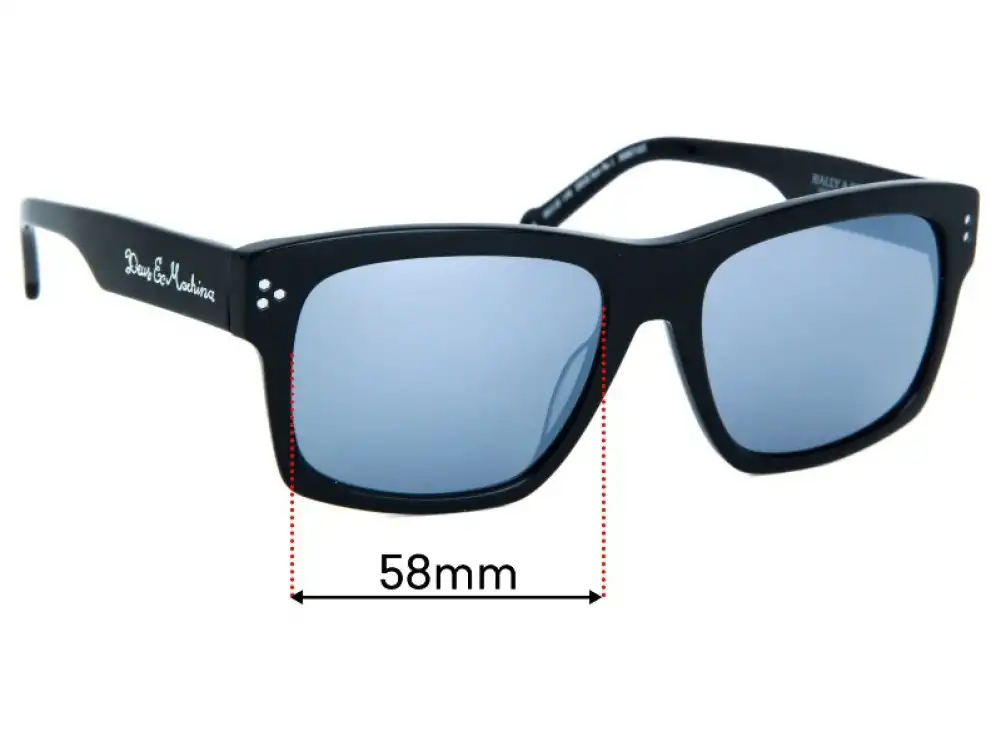 Sunglass Fix Lentes de Repuesto para Deus Ex Machina DEUS Sun Rx 1 - 58mm Wide Sunglass Fix Lentes de Repuesto para Deus Ex Machina DEUS Sun Rx 1 - 58mm Wide