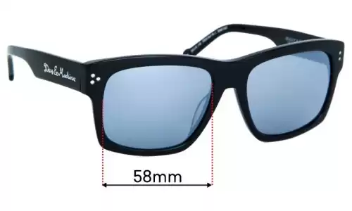 Sunglass Fix Lentes de Repuesto para Deus Ex Machina DEUS Sun Rx 1 - 58mm Wide Sunglass Fix Lentes de Repuesto para Deus Ex Machina DEUS Sun Rx 1 - 58mm Wide