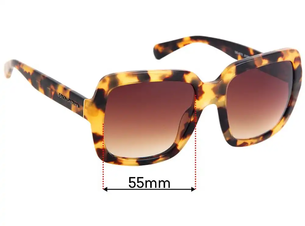 Sunglass Fix Lentes de Repuesto para Dolce & Gabbana DG4273 - 55mm Wide Sunglass Fix Lentes de Repuesto para Dolce & Gabbana DG4273 - 55mm Wide