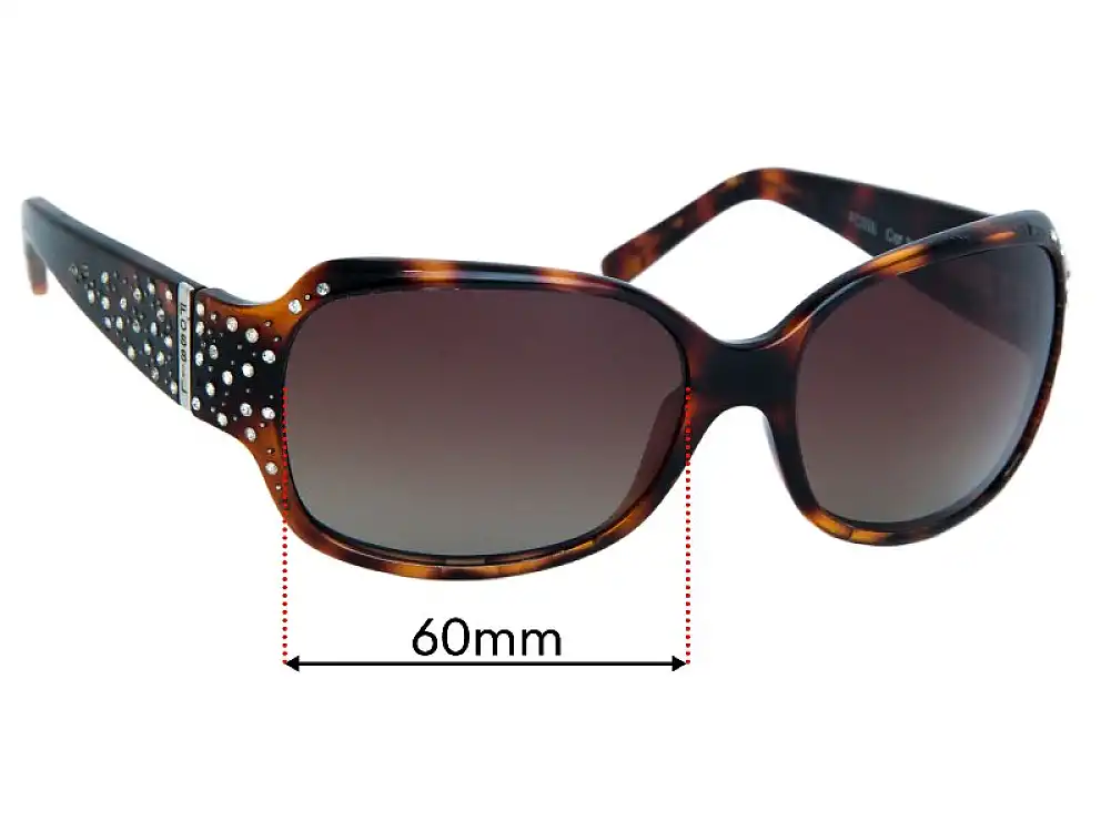 Sunglass Fix Lentes de Repuesto para Fossil Sienna - 60mm Wide Sunglass Fix Lentes de Repuesto para Fossil Sienna - 60mm Wide