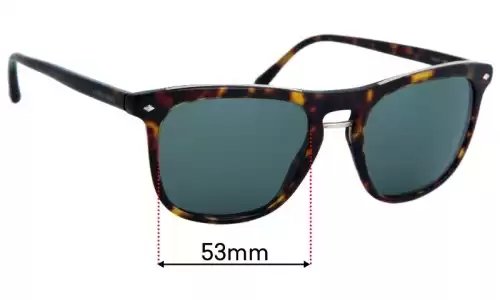 Sunglass Fix Lentes de Repuesto para Giorgio Armani AR 8107 - 53mm Wide Sunglass Fix Lentes de Repuesto para Giorgio Armani AR 8107 - 53mm Wide