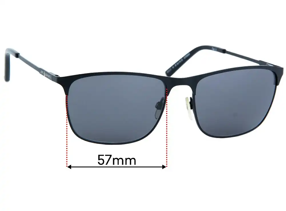Sunglass Fix Lentes de Repuesto para Jeff Banks JB Sun Rx 09 - 57mm Wide Sunglass Fix Lentes de Repuesto para Jeff Banks JB Sun Rx 09 - 57mm Wide