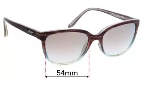 Sunglass Fix Lentes de Repuesto para Maui Jim MJ758 Honi - 54mm Wide Sunglass Fix Lentes de Repuesto para Maui Jim MJ758 Honi - 54mm Wide