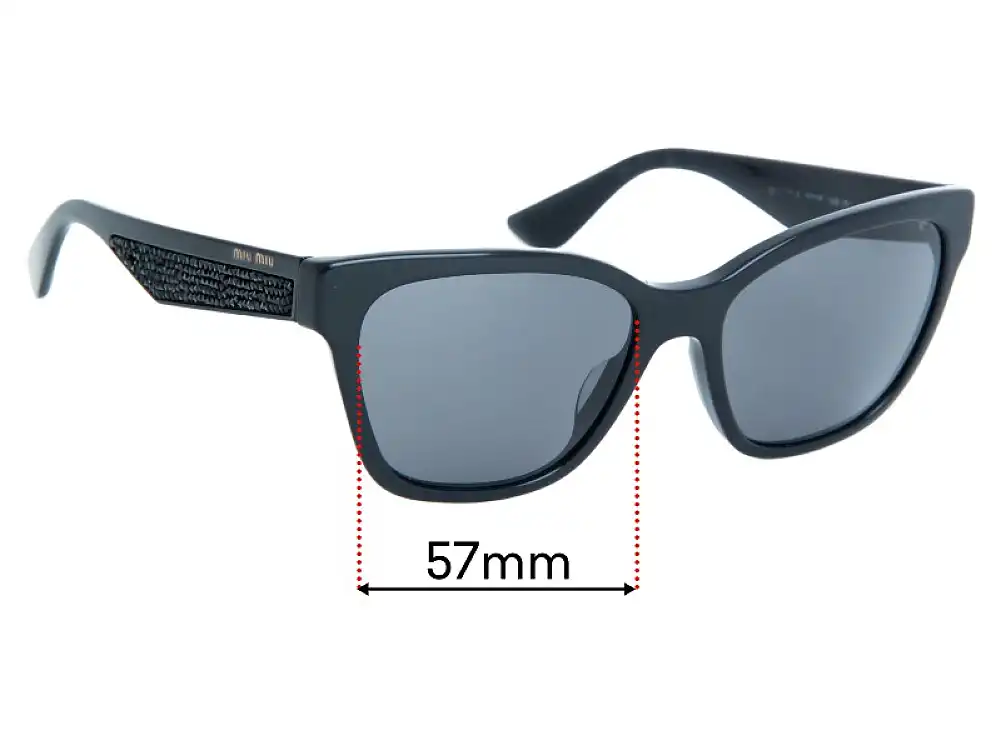Miu Miu SMU06R Replacement Lenses - 57mm Miu Miu SMU06R Replacement Lenses - 57mm
