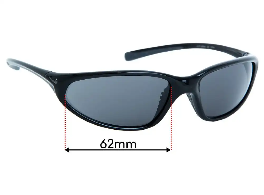 Sunglass Fix Lentes de Repuesto para Nike EV0052 Skylon - 63mm Wide Sunglass Fix Lentes de Repuesto para Nike EV0052 Skylon - 63mm Wide