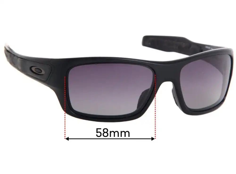 Sunglass Fix Lentes de Repuesto para Oakley Turbine OJ9003 XS - 58mm Wide Sunglass Fix Lentes de Repuesto para Oakley Turbine OJ9003 XS - 58mm Wide
