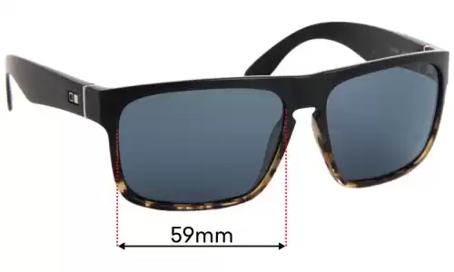 Sunglass Fix Lentes de Repuesto para Otis Last Night - 59mm Wide Otis Last Night Lentes de Repuesto 59mm wide
