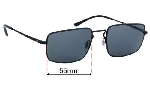Sunglass Fix Lentes de Repuesto para Ray-Ban RB3669 - 55mm Wide Ray-Ban RB3669 Lentes de Repuesto 55mm wide