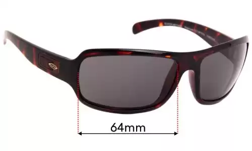 Sunglass Fix Lentes de Repuesto para Smith Super Method - 64mm Wide Smith Super Method Lentes de Repuesto 64mm wide