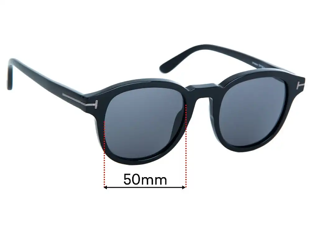 Sunglass Fix Lentes de Repuesto para Tom Ford Jameson TF752-N - 50mm Wide Sunglass Fix Lentes de Repuesto para Tom Ford Jameson TF752-N - 50mm Wide