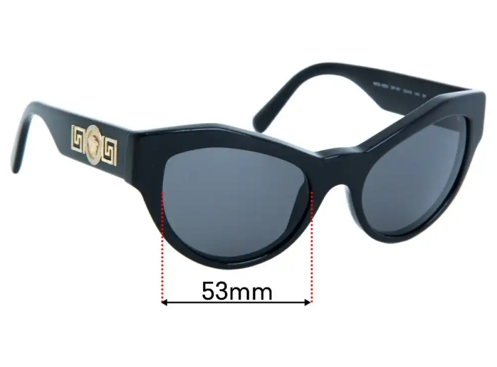 Sunglass Fix Lentes de Repuesto para Versace MOD 4253 - 53mm Wide Sunglass Fix Lentes de Repuesto para Versace MOD 4253 - 53mm Wide
