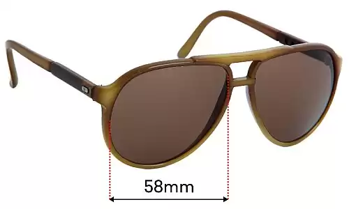 Sunglass Fix Lentes de Repuesto para Bolle 378 - 58mm Wide Sunglass Fix Lentes de Repuesto para Bolle 378 - 58mm Wide