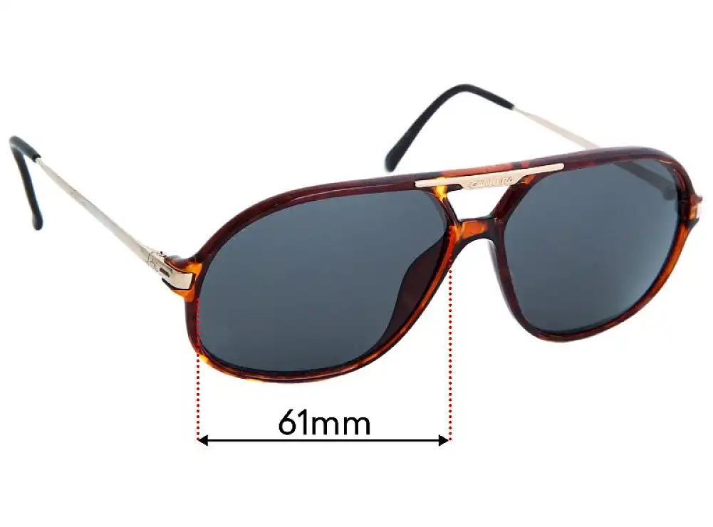 Sunglass Fix Lentes de Repuesto para Carrera 5411 - 61mm Wide Sunglass Fix Lentes de Repuesto para Carrera 5411 - 61mm Wide